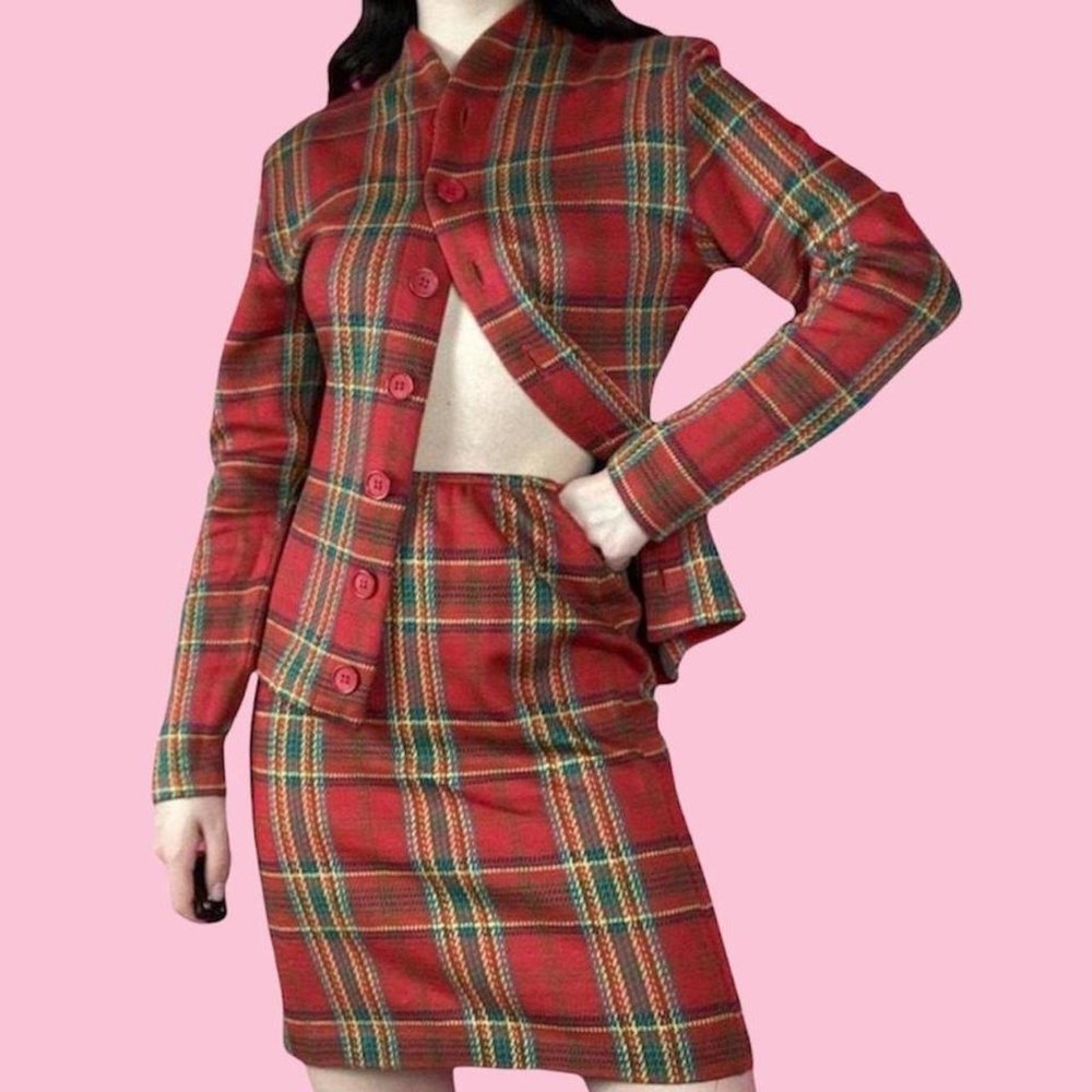 Vintage Norma Kamali two piece skirt set
